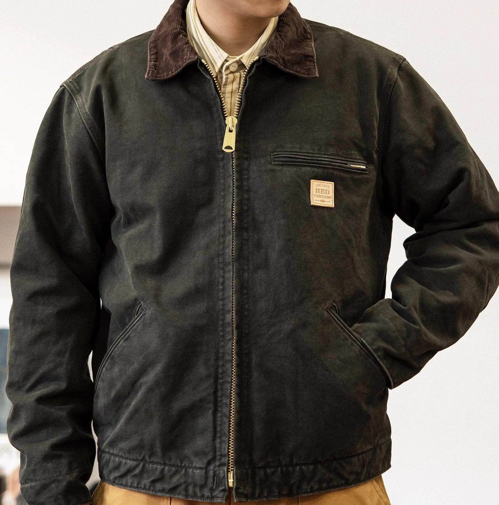 Super Warm 50% Wool Lining Cotton Fabric Vintage Stylish J1 Jacket - Givenco