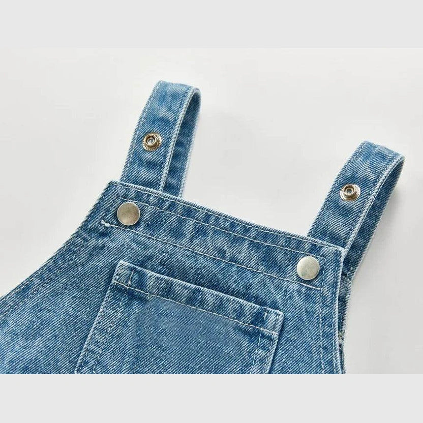 Denim Bodysuits Kids Jumpsuit - Givenco