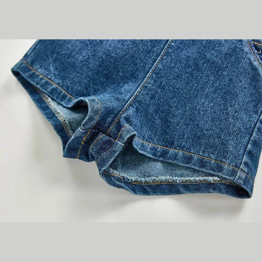 Denim Bodysuits Kids Jumpsuit - Givenco