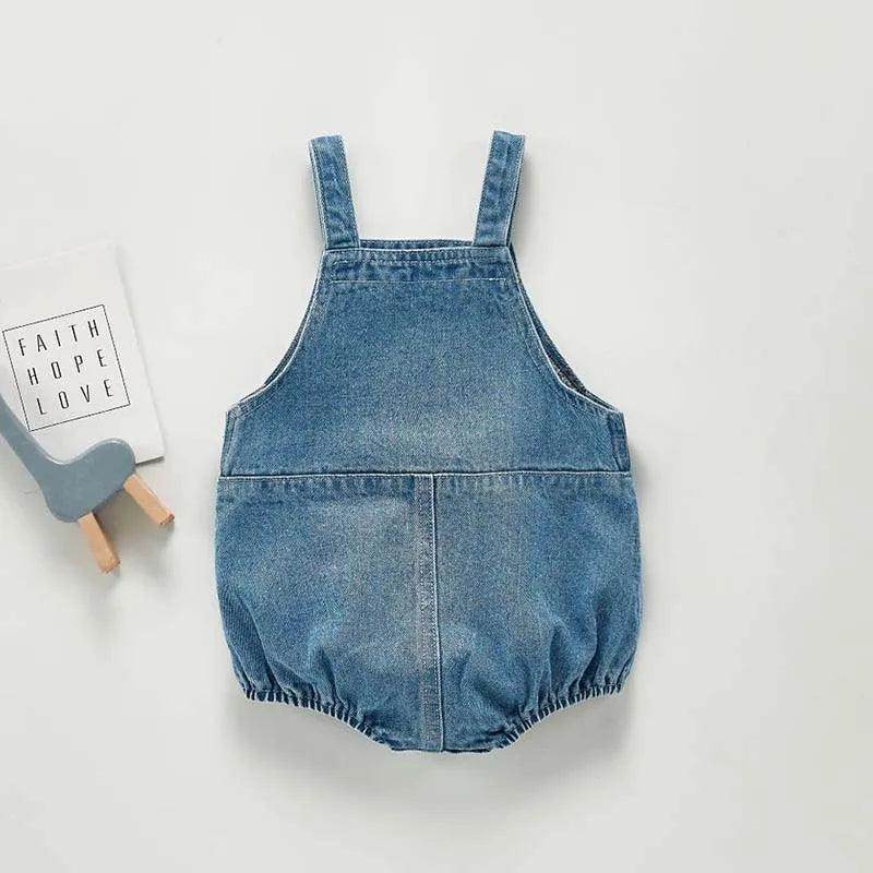 Denim Bodysuits Kids Jumpsuit - Givenco