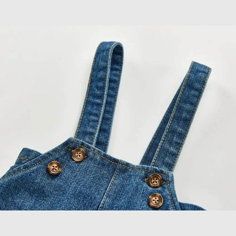 Denim Bodysuits Kids Jumpsuit - Givenco