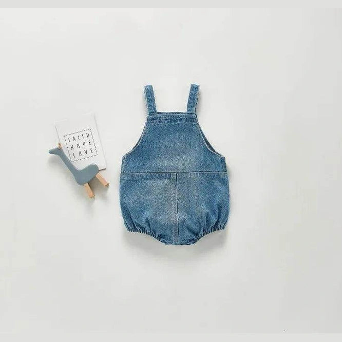 Denim Bodysuits Kids Jumpsuit - Givenco