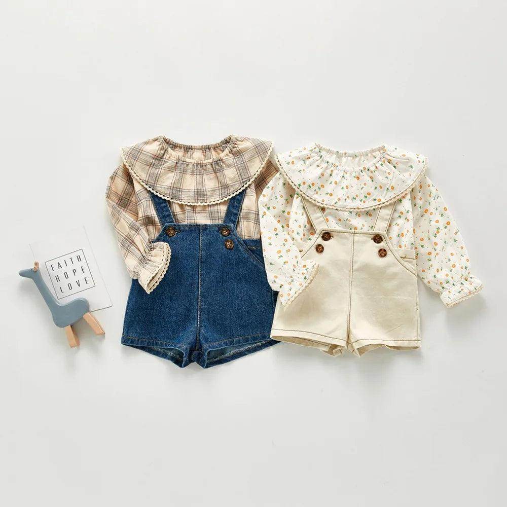Denim Bodysuits Kids Jumpsuit - Givenco