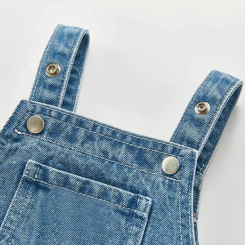 Denim Bodysuits Kids Jumpsuit - Givenco