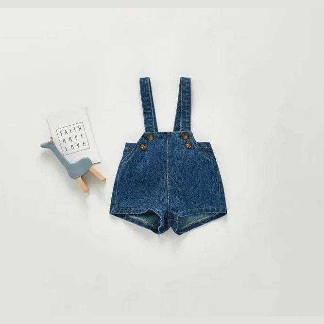 Denim Bodysuits Kids Jumpsuit - Givenco