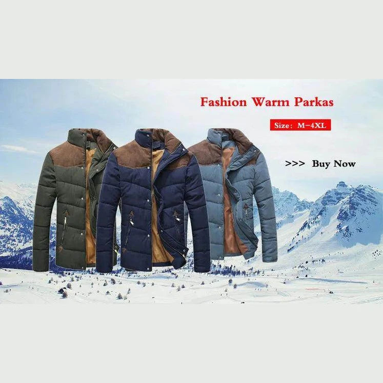 Winter Mens Shiny Down Parkas Coats - Givenco