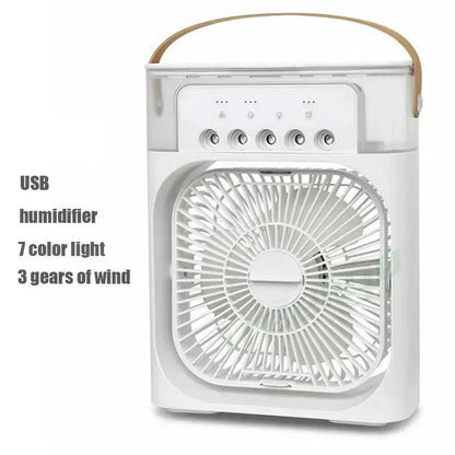 portable 3 in 1 humidifier fan water cooling air conditioning - 