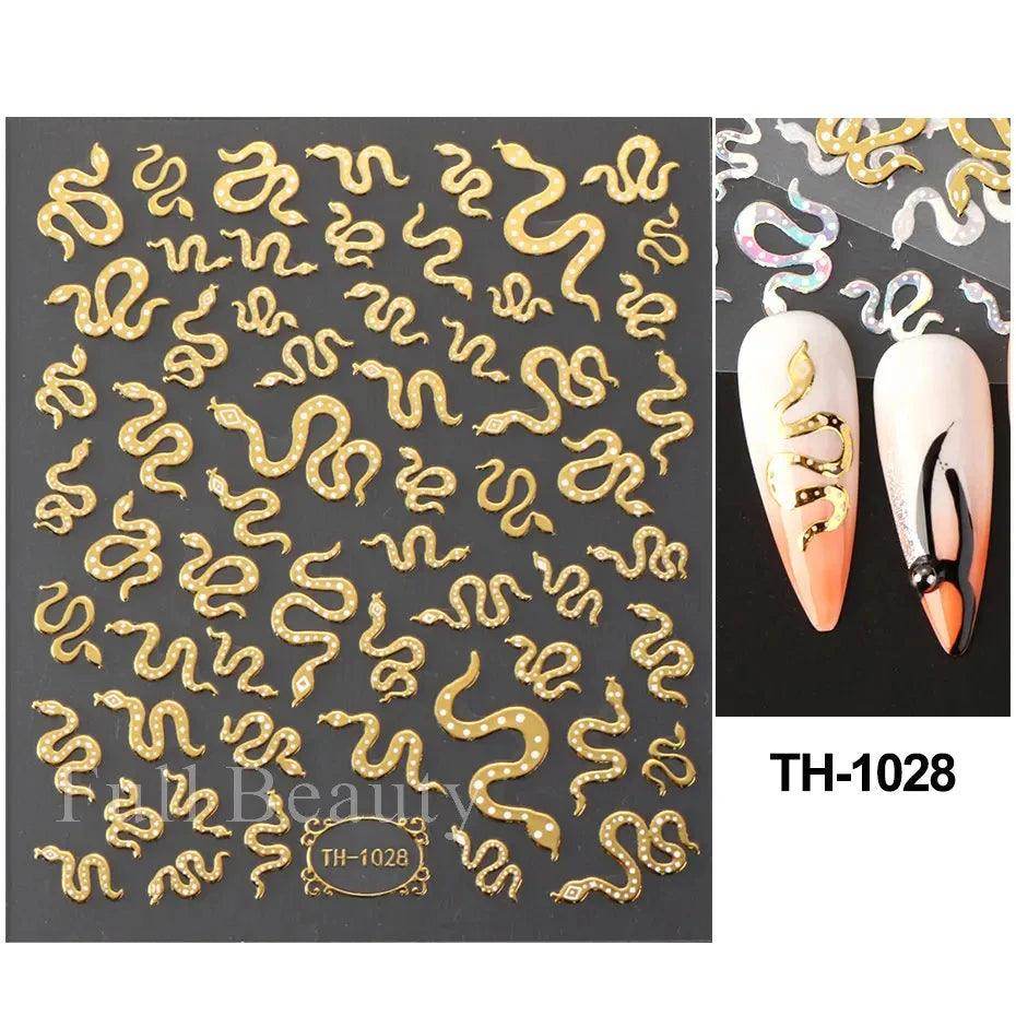 Golden Stripe Lines Sticker - Givenco