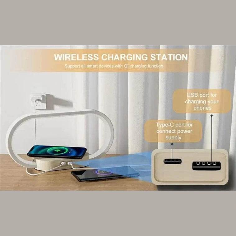 Wireless Charger Multifunction Pad Stand Clock LED . - Givenco