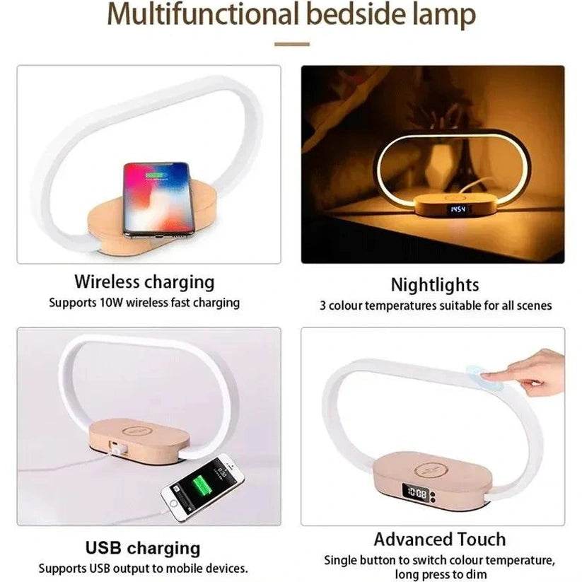 Wireless Charger Multifunction Pad Stand Clock LED . - Givenco