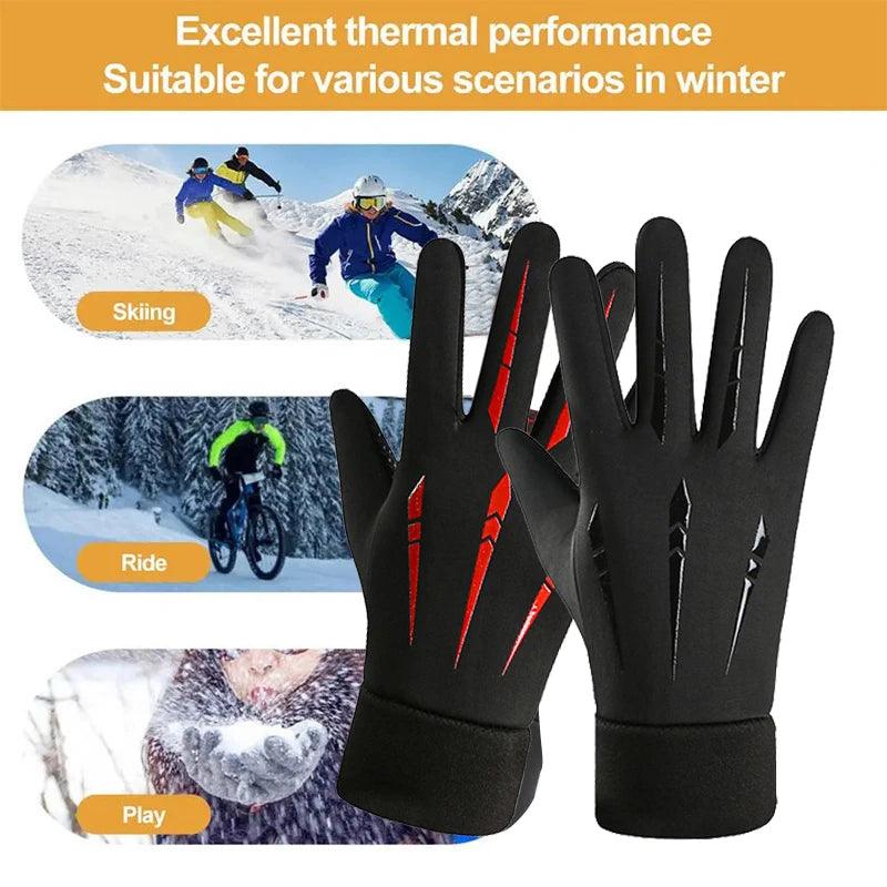 Warm Full Fingers Waterproof Gloves - 