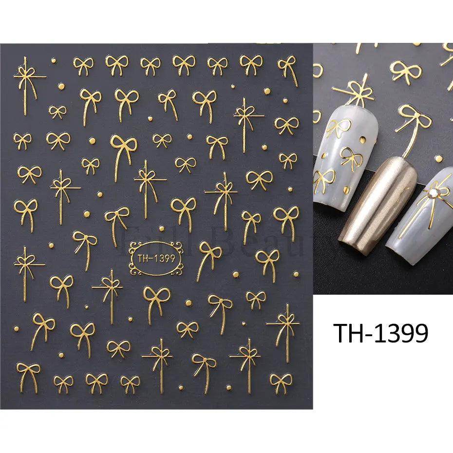 Golden Stripe Lines Sticker - Givenco