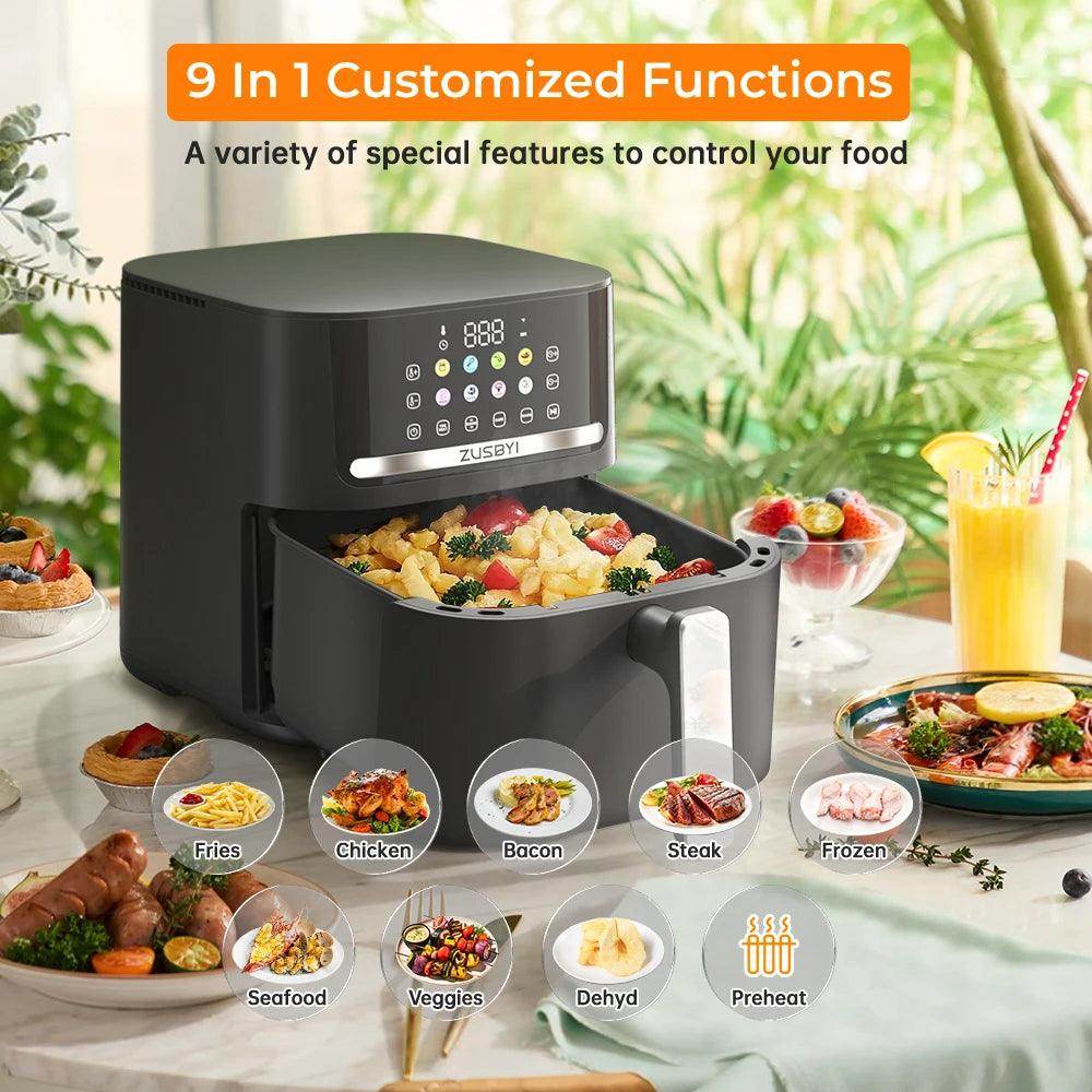 Air Fryer Oven With Smart Coloful Screen - Givenco