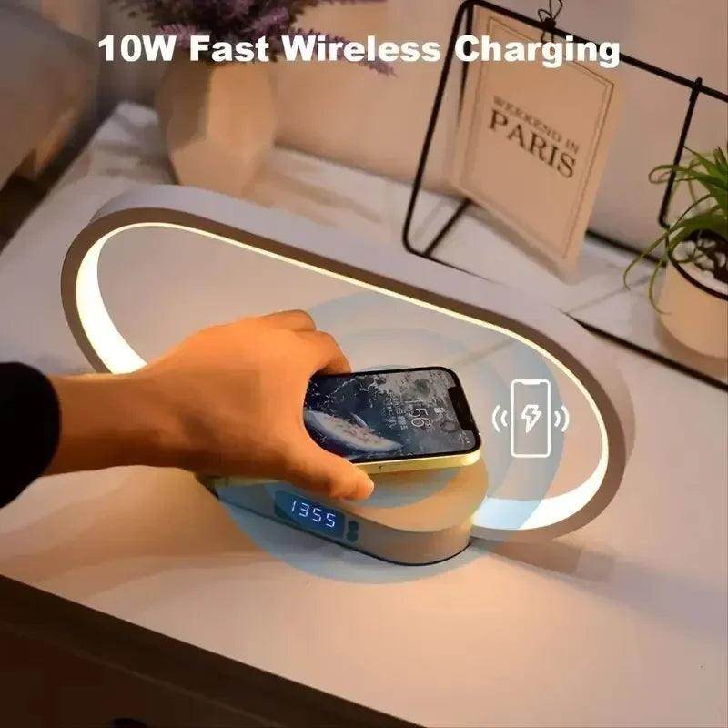 Wireless Charger Multifunction Pad Stand Clock LED . - Givenco