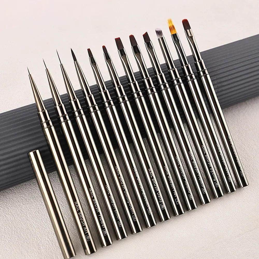 Nail Art Design Brush Set Crystal - Givenco