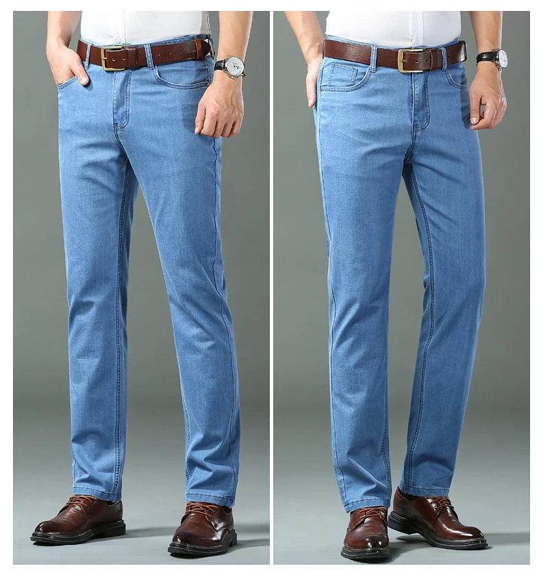 Ice Silk Thin Denim Jeans Spring Summer - Givenco