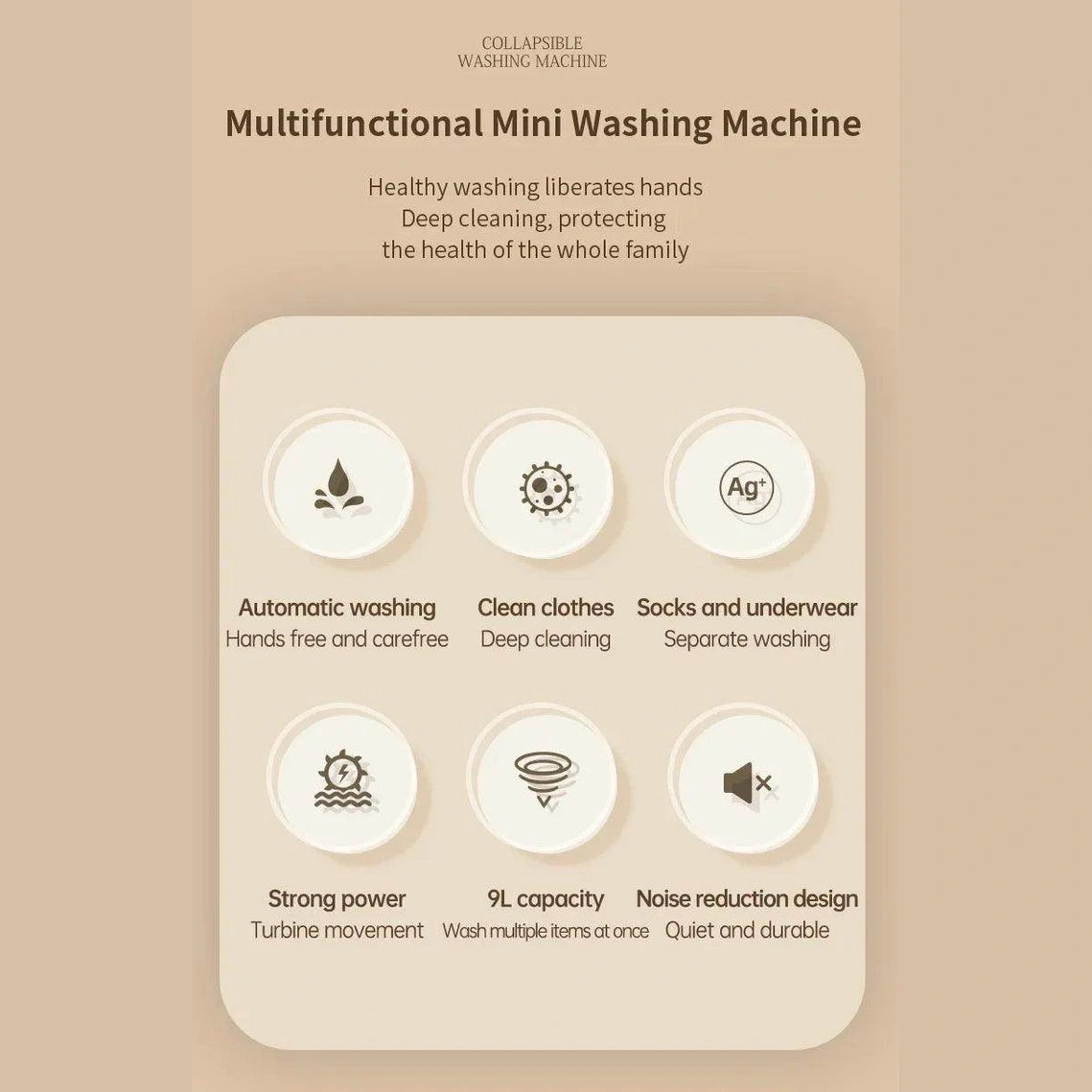 Folding Portable Washing Machine - Givenco