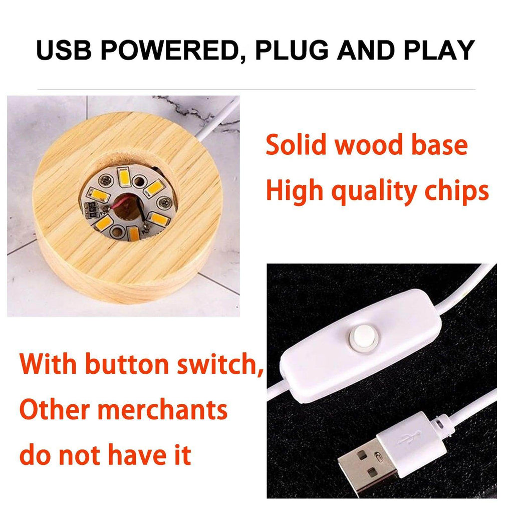 Glowing Planetary Galaxy Night Light Crystal Ball - Givenco