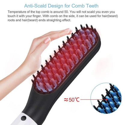 Electric Hot Comb Hair Straightener - 