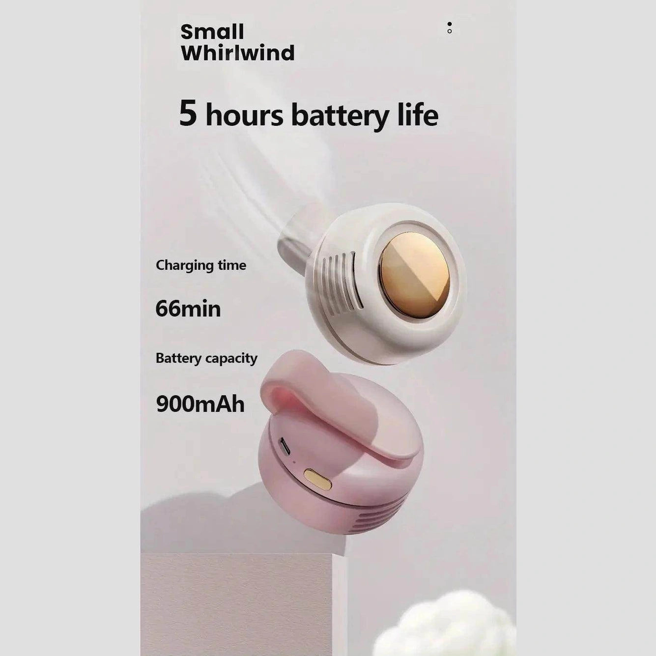 Portable silent mini bladeless electric fan - Givenco