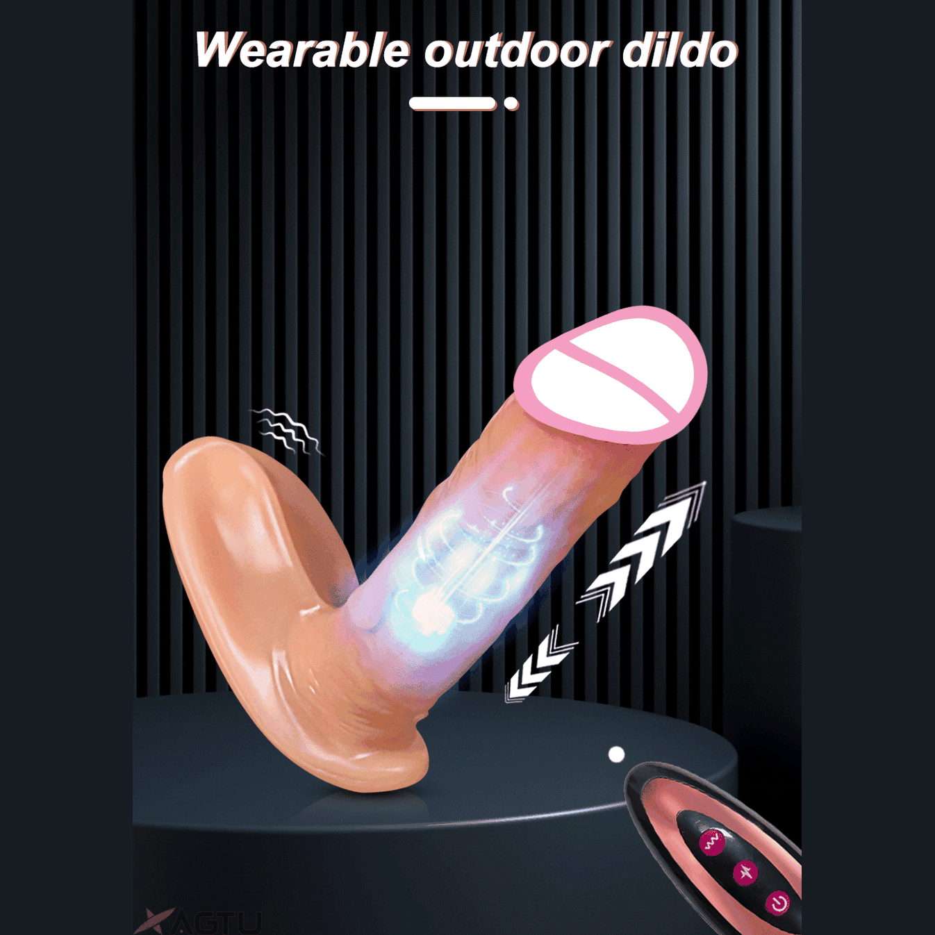 Remote Control Realistic Thrusting Dildo - Givenco