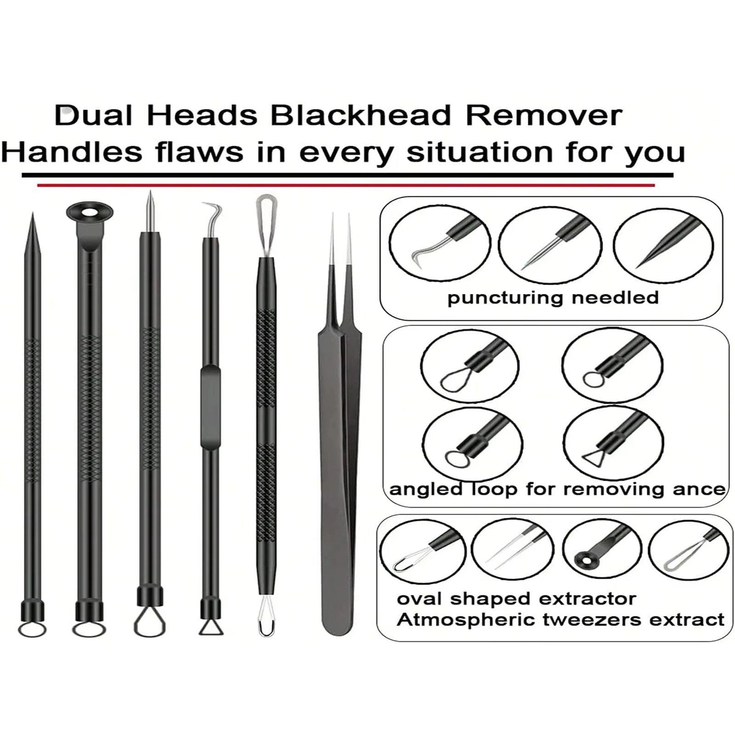 Blackhead Remover Clip Acne Needle - 