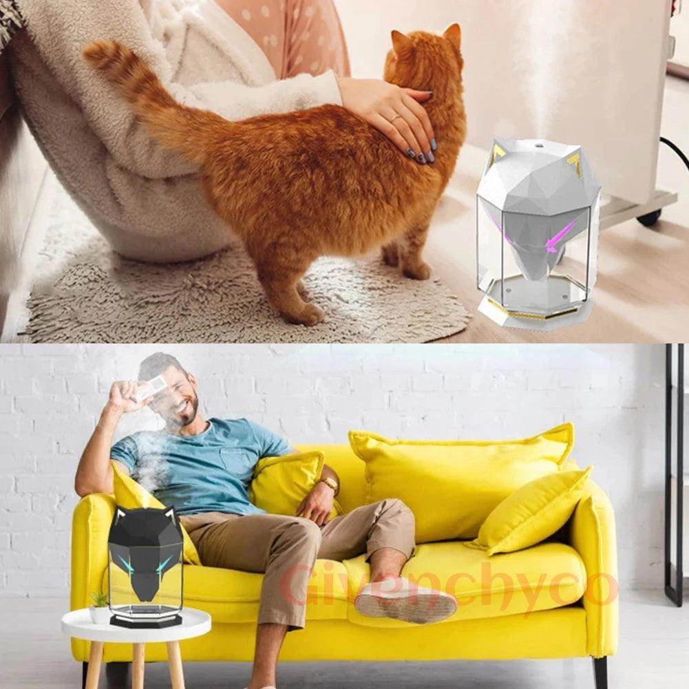 Wolf Head Humidifier 650ml USB - Givenco