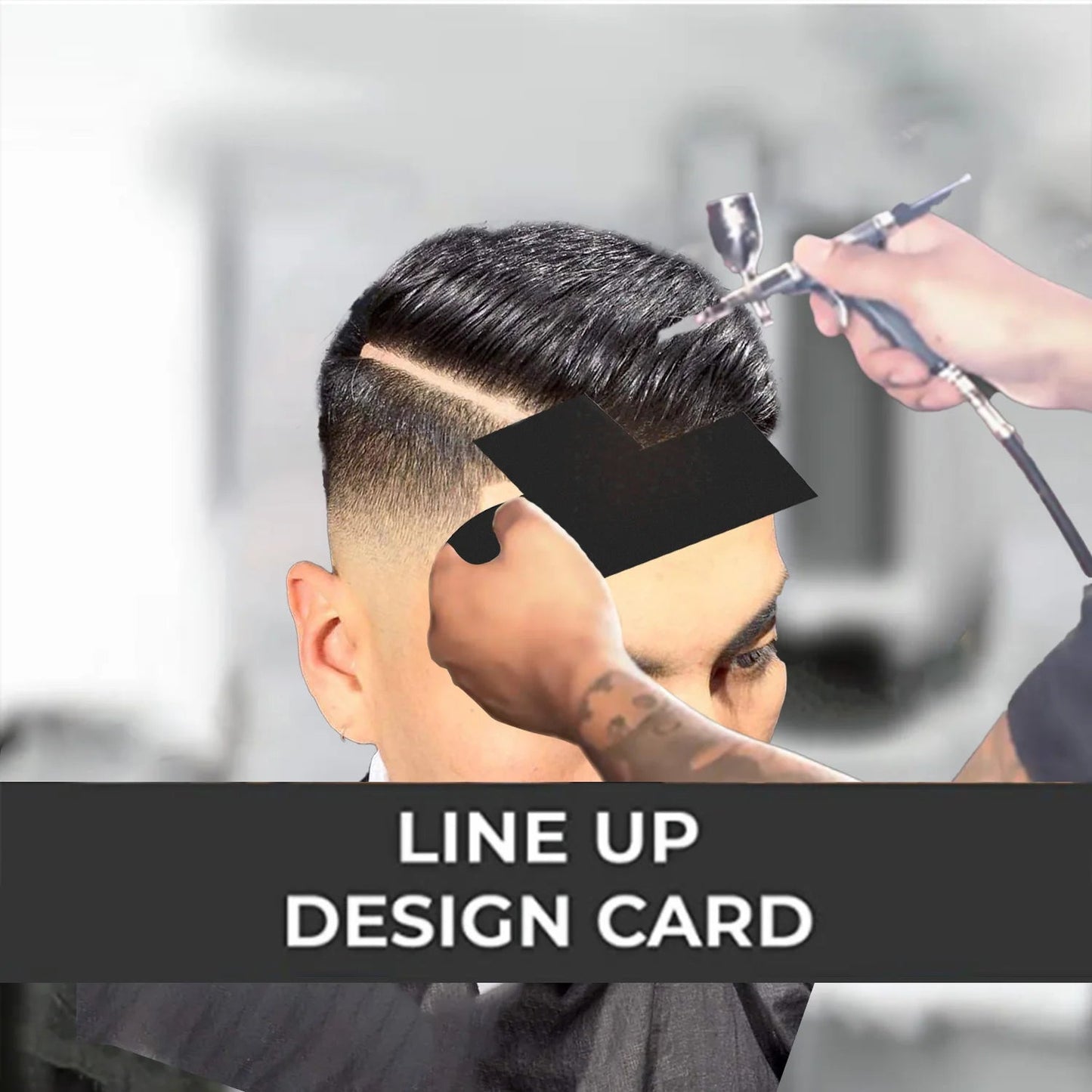 Hairline Enhancement Card Beard Lineup Shaping Tool Barber Hairline Guide Beard Hair Styling Trimming Edging Shaping Template 