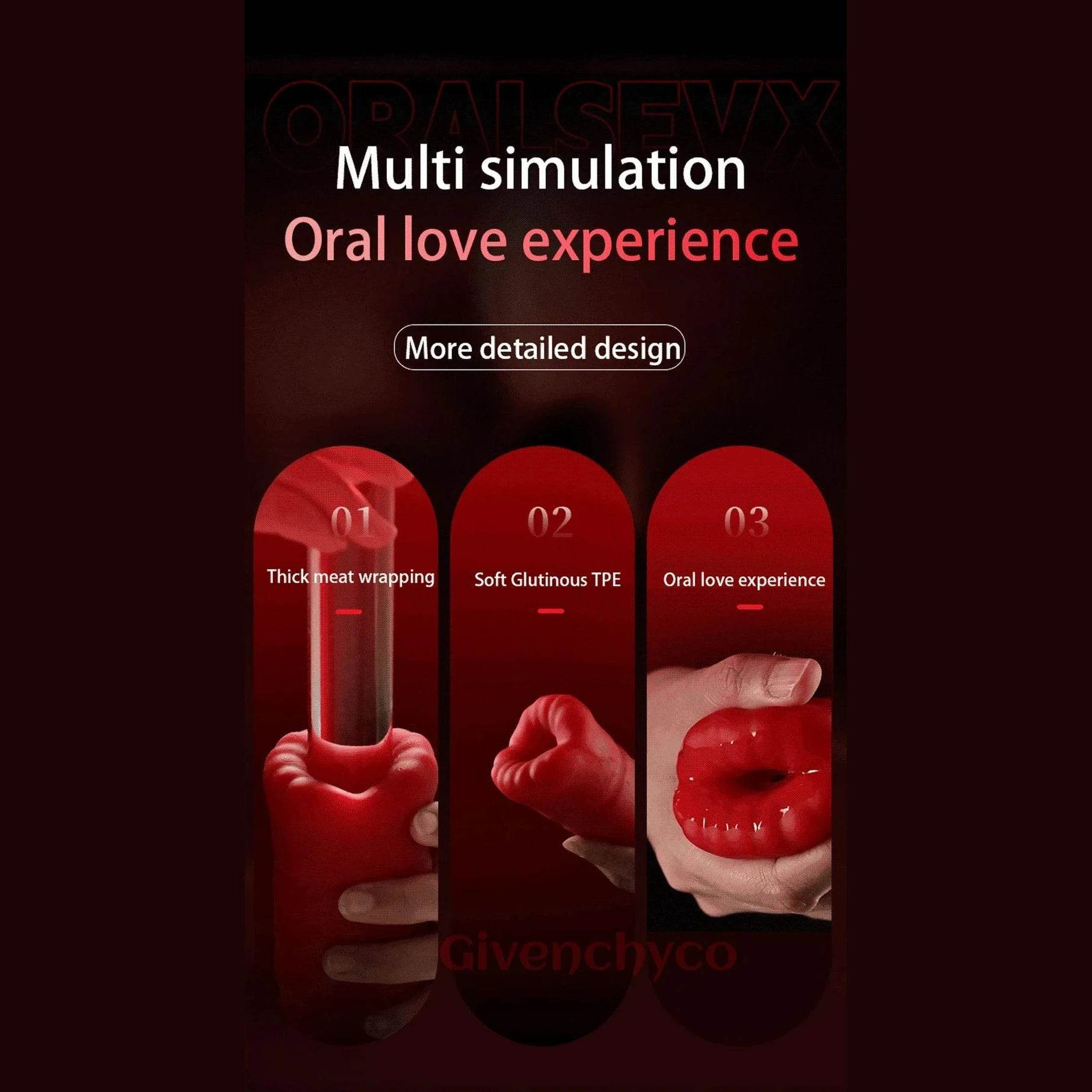 Deep Throat Sucking Male Penis Training Cup - Givenco