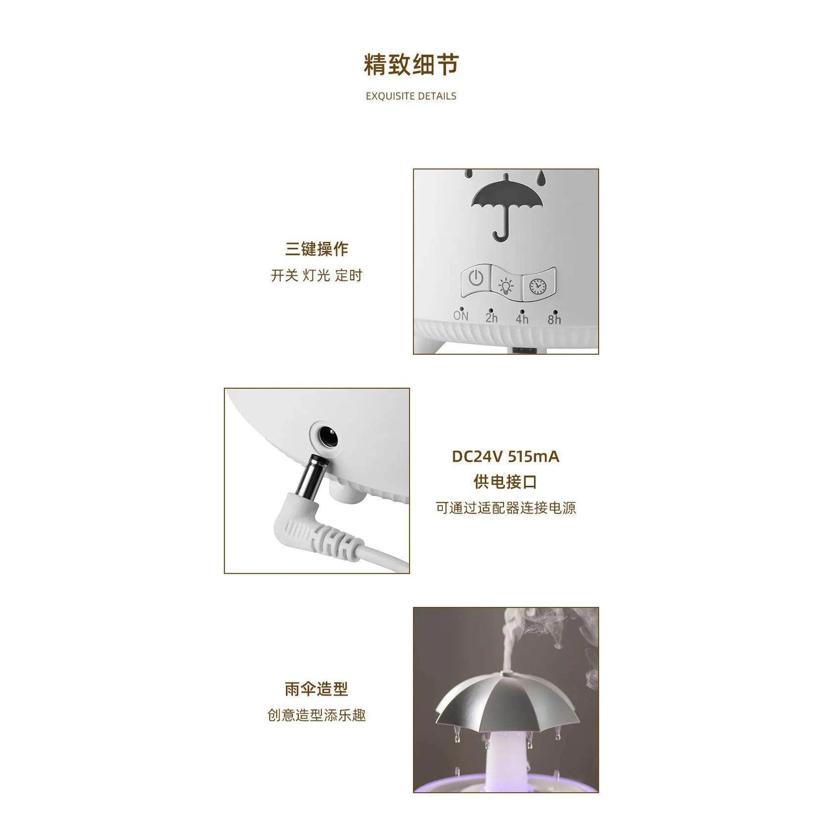 Creative Umbrella Water Drop Air Humidifier - Givenco