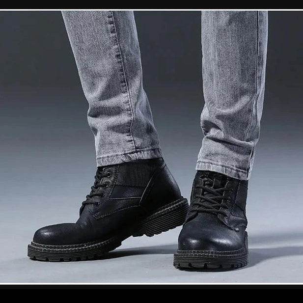 Grey Denim Jeans Men's Slim Elastic Pants - Givenco