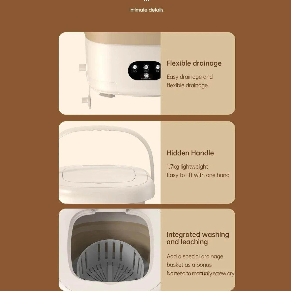 Folding Portable Washing Machine - Givenco