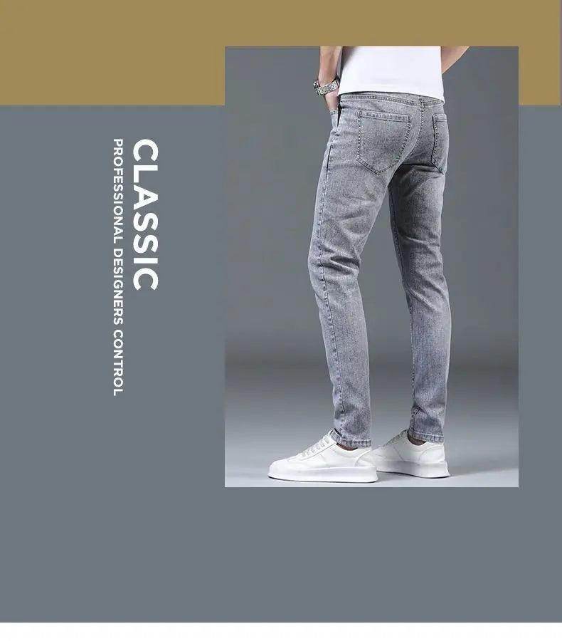 Summer Thin Smoke Gray Jeans - Givenco