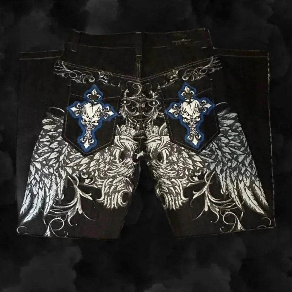 American Fashion Pattern Print Jeans - Givenco