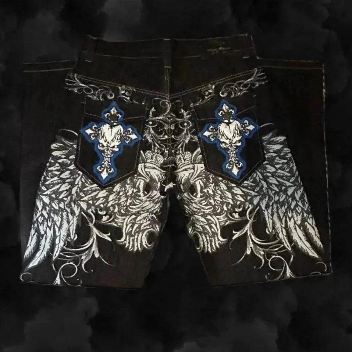 American Fashion Pattern Print Jeans - Givenco