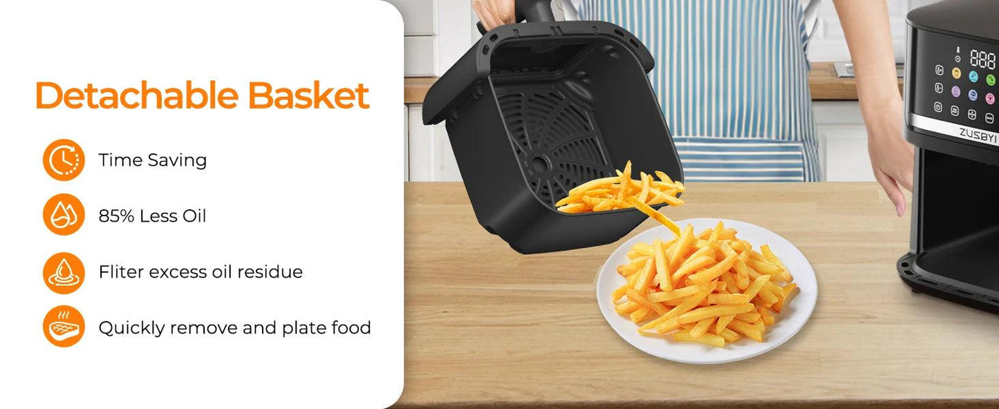 Air Fryer Oven With Smart Coloful Screen - Givenchyco