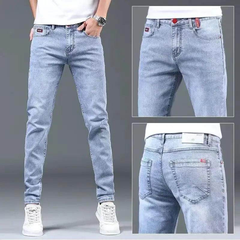 Summer Thin Smoke Gray Jeans - Givenco
