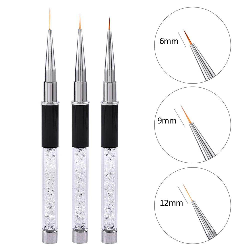 Nail Art Design Brush Set Crystal - Givenco