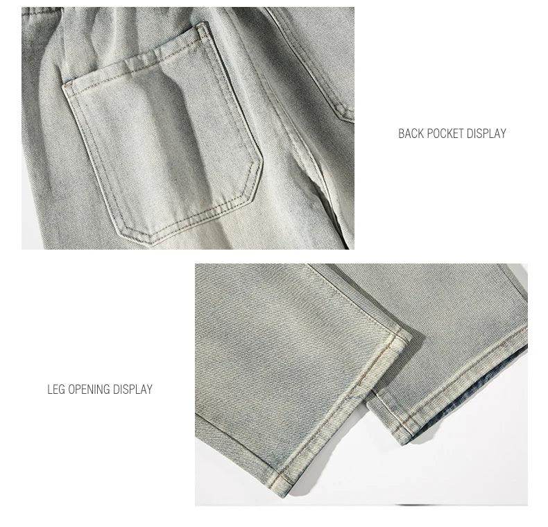 Elastic Waist Wide Leg Baggy Jeans - Givenco