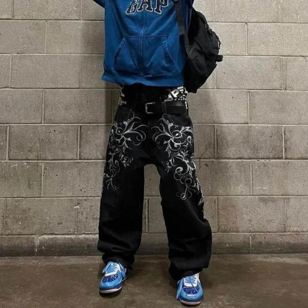 American Fashion Pattern Print Jeans - Givenco