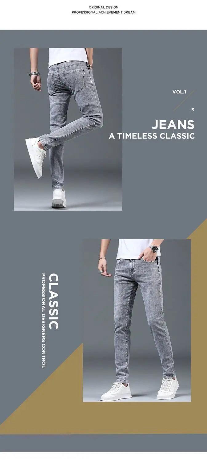 Summer Thin Smoke Gray Jeans - Givenchyco