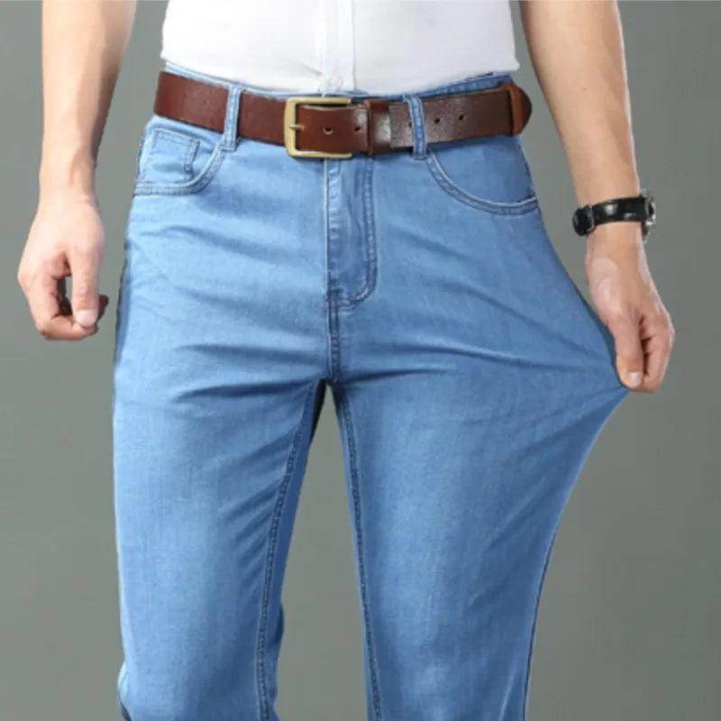 Ice Silk Thin Denim Jeans Spring Summer - Givenco