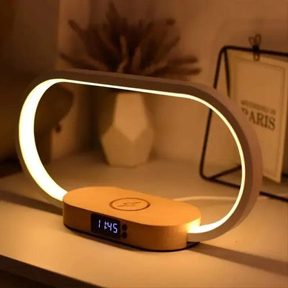 Wireless Charger Multifunction Pad Stand Clock LED . - 