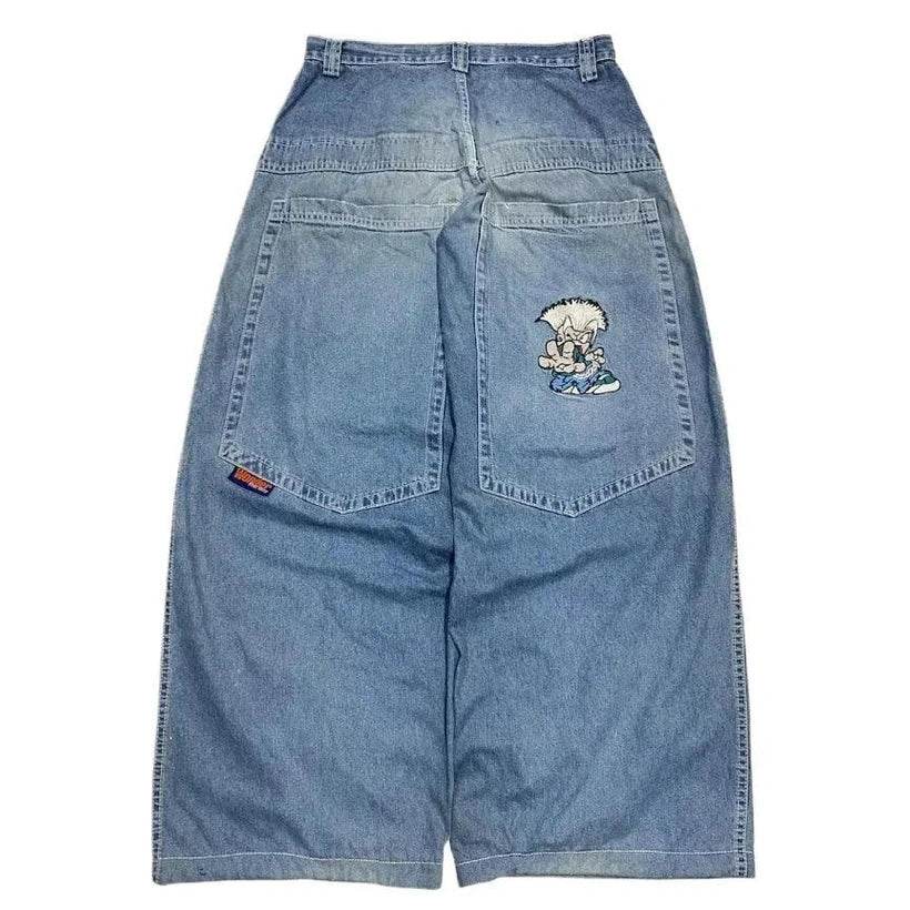 American Fashion Pattern Print Jeans - Givenco