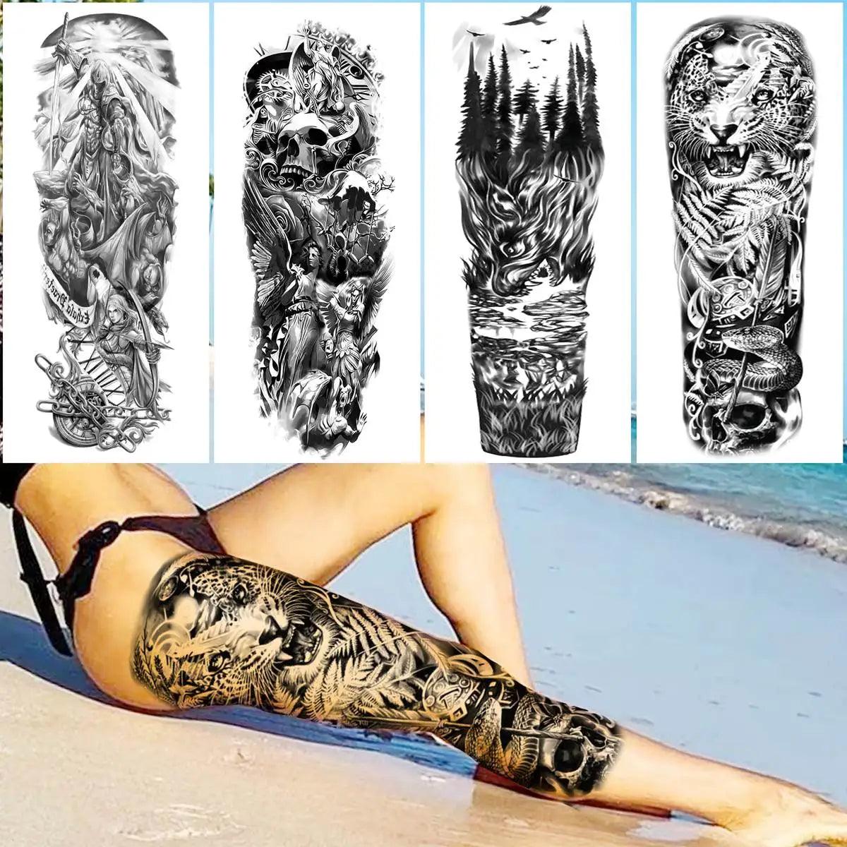 Sheets Extra Large Size Temporary Tattoos - Givenchyco