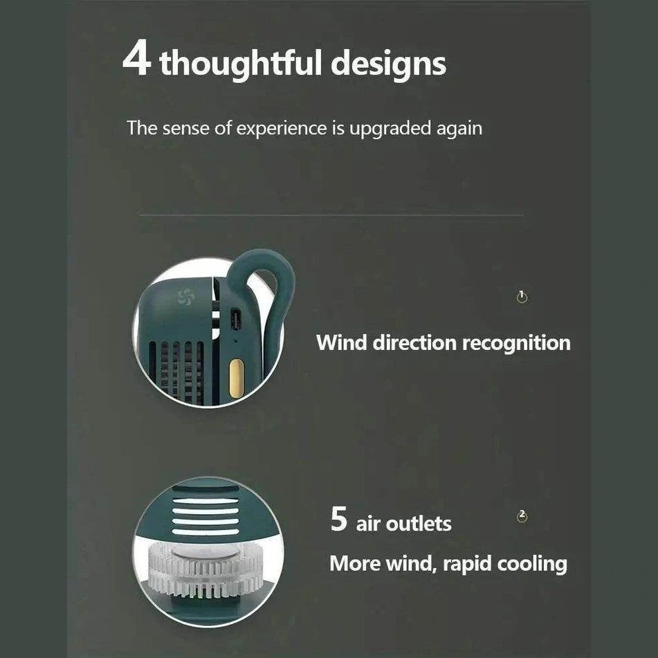 Portable silent mini bladeless electric fan - Givenco