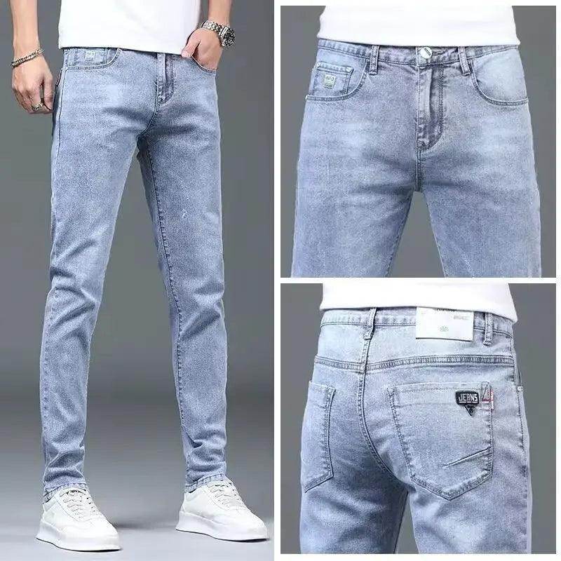 Summer Thin Smoke Gray Jeans - Givenco