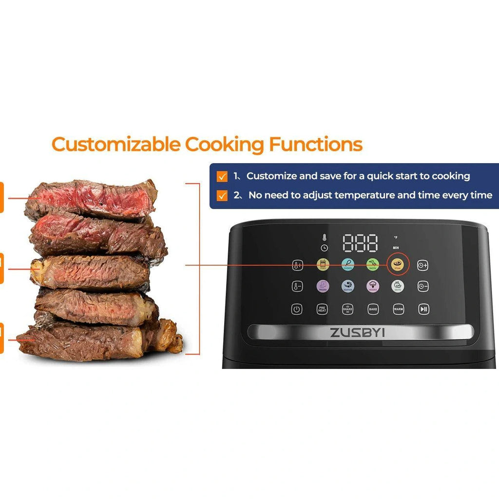 Air Fryer Oven With Smart Coloful Screen - Givenco