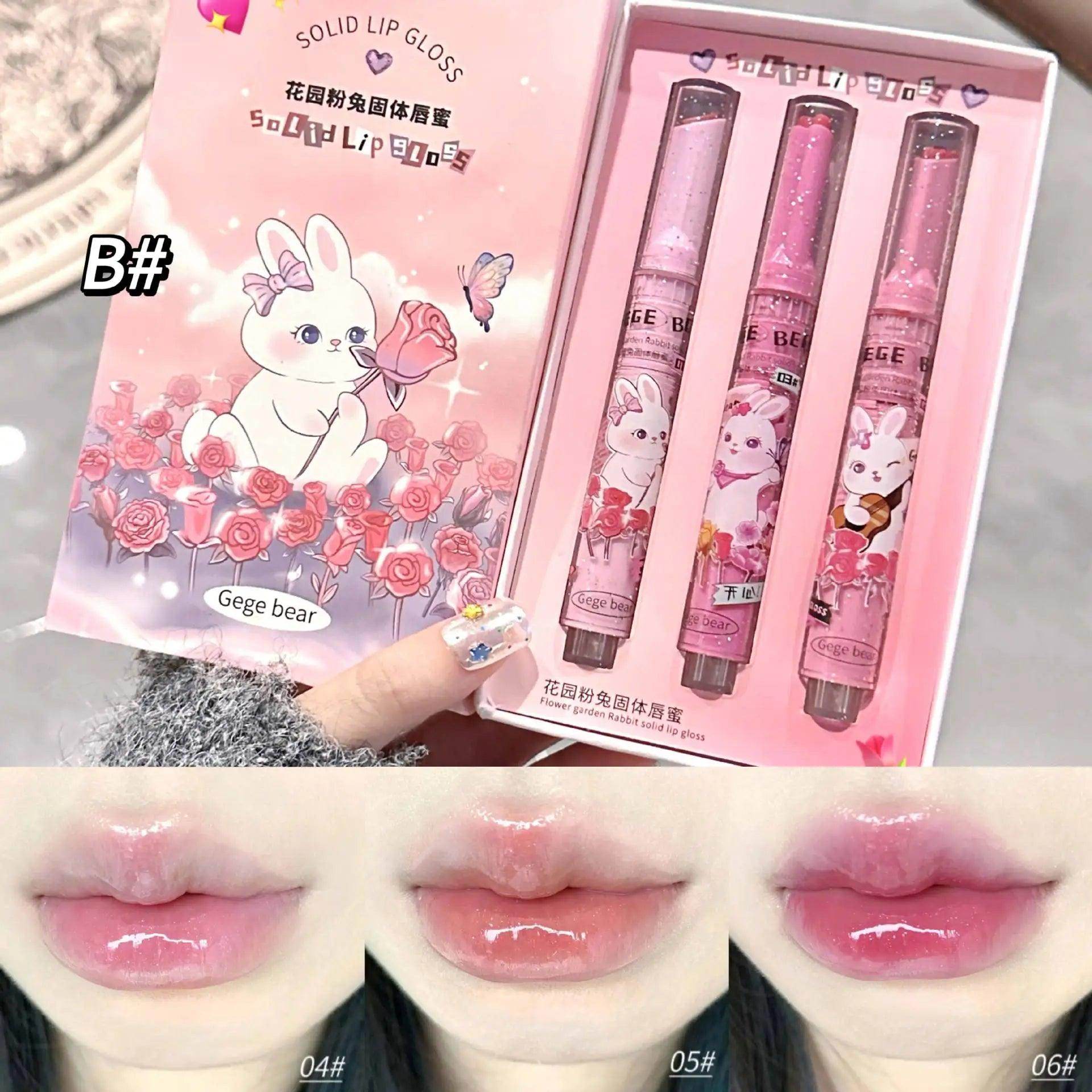 Garden Pink Rabbit Solid Lip Gloss - Givenco