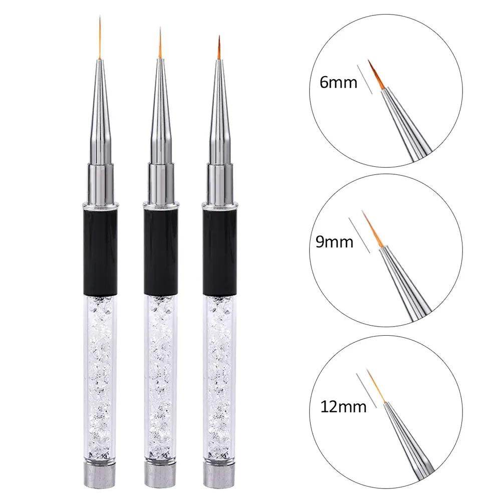 Nail Art Design Brush Set Crystal - Givenco